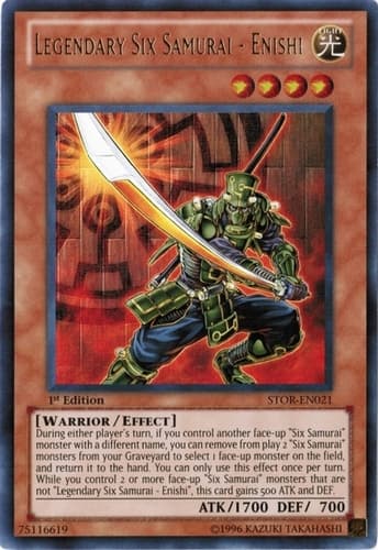 Legendary Six Samurai - Enishi - STOR-EN021 Ultra Rare 1st Edition