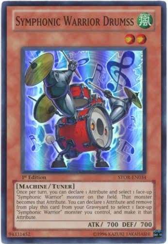 Symphonic Warrior Drumss - STOR-EN034 Super Rare 1st Edition