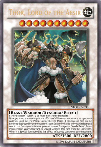 Thor, Lord of the Aesir - STOR-EN038 Ultimate Rare 1st Edition