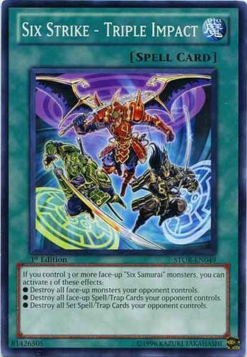 Six Strike - Triple Impact - STOR-EN049 Common 1st Edition