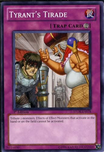 Tyrant's Tirade - STOR-EN078 Common 1st Edition