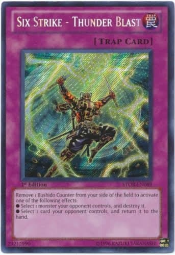 Six Strike - Thunder Blast - STOR-EN089 Secret Rare Unlimited
