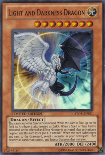 Light and Darkness Dragon - STOR-ENSE1 Super Rare Limited Edition