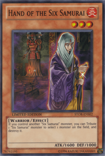 Hand of the Six Samurai - STOR-ENSE2 Super Rare Limited Edition
