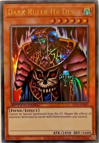 Dark Ruler Ha Des - STP3-EN001 Ultra Rare Unlimited