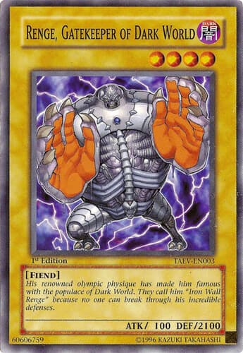 Renge, Gatekeeper of Dark World - TAEV-EN003 Common Unlimited