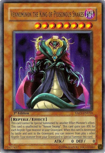Vennominon the King of Poisonous Snakes - TAEV-EN014 Ultra Rare 1st Edition