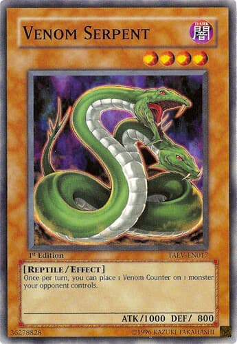 Venom Serpent - TAEV-EN017 Common 1st Edition