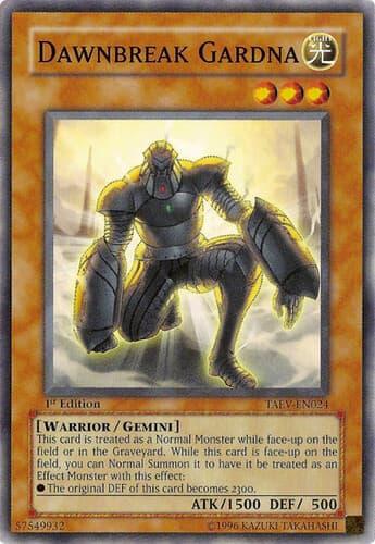 Dawnbreak Gardna - TAEV-EN024 Common 1st Edition