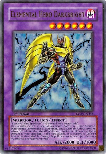 Elemental HERO Darkbright - TAEV-EN042 Ultimate Rare Unlimited