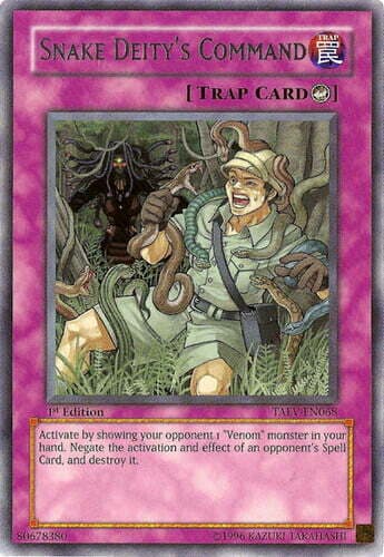 Snake Deity's Command - TAEV-EN068 Rare 1st Edition