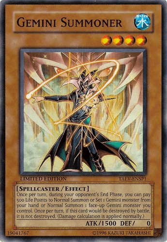 Gemini Summoner - TAEV-ENSP1 Super Rare Limited Edition