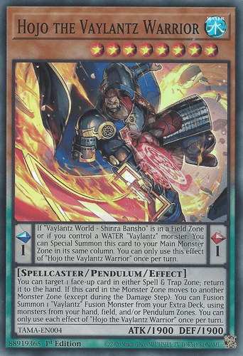 Hojo the Vaylantz Warrior - TAMA-EN004 Super Rare 1st Edition