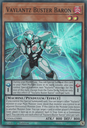 Vaylantz Buster Baron - TAMA-EN005 Super Rare 1st Edition