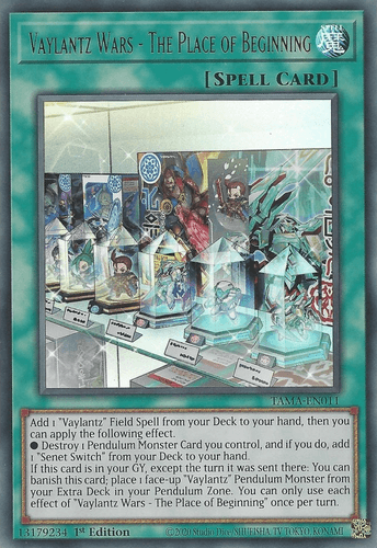 Vaylantz Wars - The Place of Beginning - TAMA-EN011 Collector's Rare 1st Edition