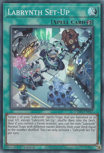 Labrynth Set-Up - TAMA-EN022 Super Rare 1st Edition