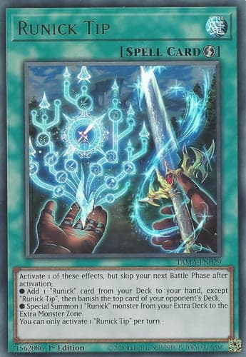 Runick Tip - TAMA-EN029 Collector's Rare 1st Edition