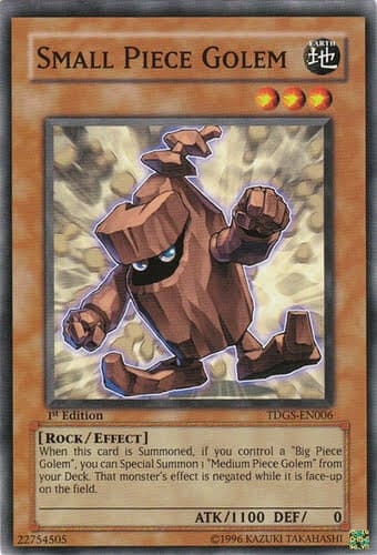 Small Piece Golem - TDGS-EN006 Common 1st Edition