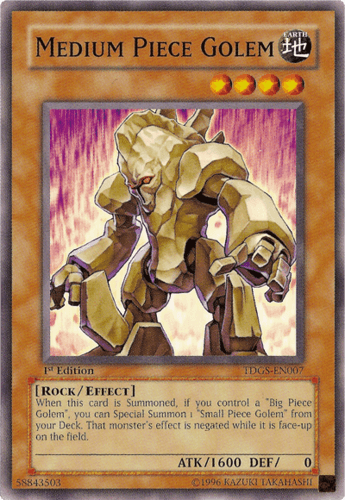 Medium Piece Golem - TDGS-EN007 Common 1st Edition