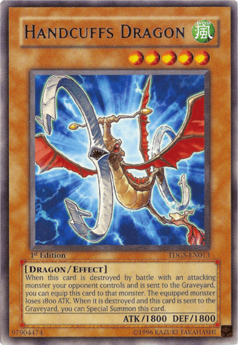 Handcuffs Dragon - TDGS-EN013 Rare 1st Edition