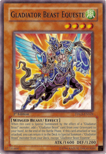 Gladiator Beast Equeste - TDGS-EN024 Common 1st Edition