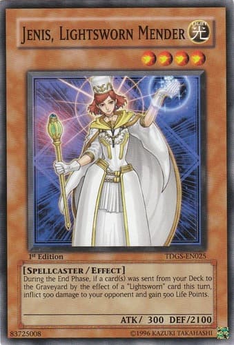 Jenis, Lightsworn Mender - TDGS-EN025 Common 1st Edition