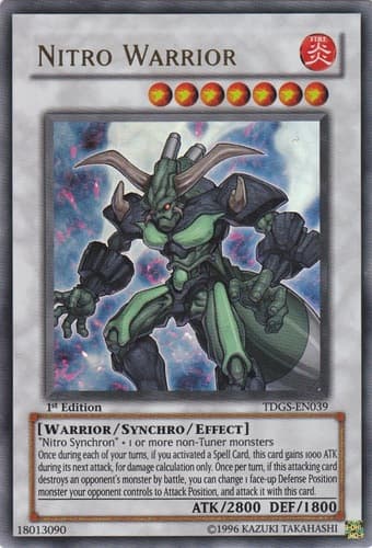 Nitro Warrior - TDGS-EN039 Ultimate Rare 1st Edition