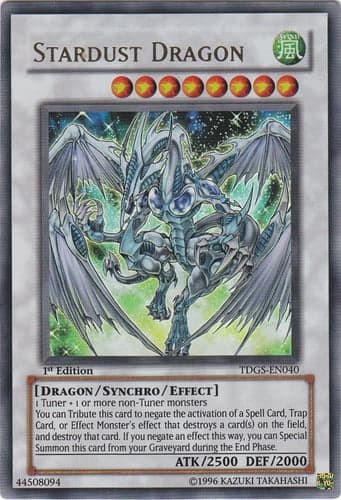 Stardust Dragon - TDGS-EN040 Ghost Rare 1st Edition