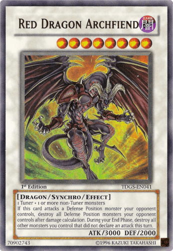 Red Dragon Archfiend - TDGS-EN041 Ultra Rare Unlimited