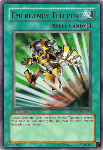 Emergency Teleport - TDGS-EN053 Ultimate Rare 1st Edition