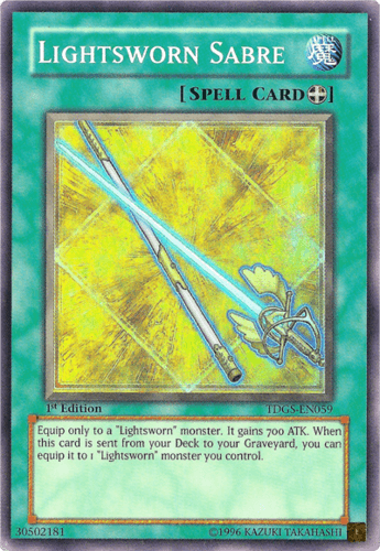 Lightsworn Sabre - TDGS-EN059 Super Rare Unlimited