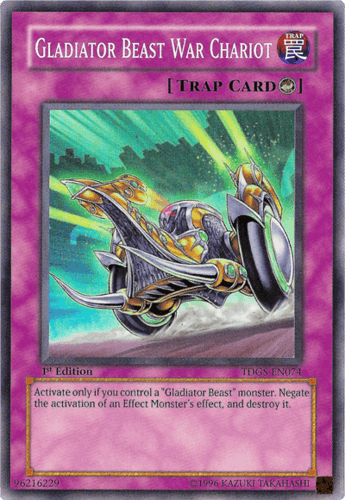 Gladiator Beast War Chariot - TDGS-EN074 Super Rare 1st Edition