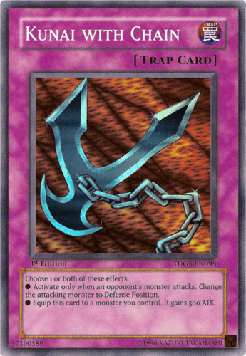 Kunai with Chain - TDGS-EN098 Super Rare 1st Edition