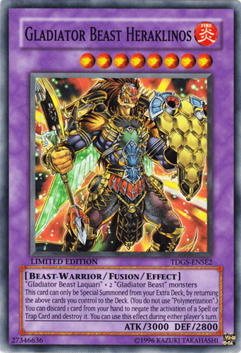 Gladiator Beast Heraklinos - TDGS-ENSE2 Super Rare Limited Edition