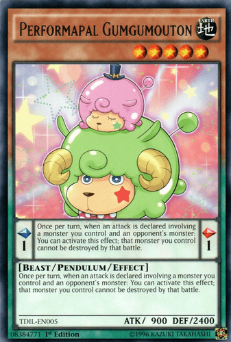 Performapal Gumgumouton - TDIL-EN005 Rare Unlimited