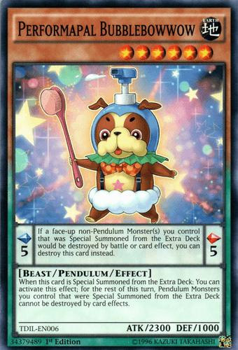 Performapal Bubblebowwow - TDIL-EN006 Common 1st Edition