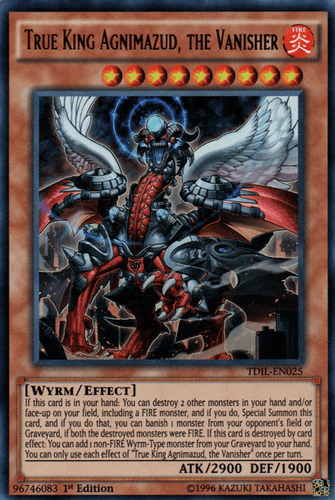 True King Agnimazud, the Vanisher - TDIL-EN025 Ultra Rare 1st Edition