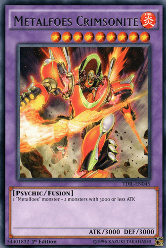 Metalfoes Crimsonite - TDIL-EN045 Rare 1st Edition