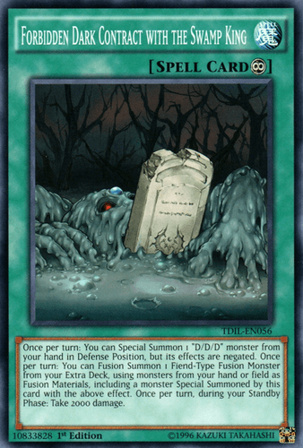 Forbidden Dark Contract with the Swamp King - TDIL-EN056 Common 1st Edition