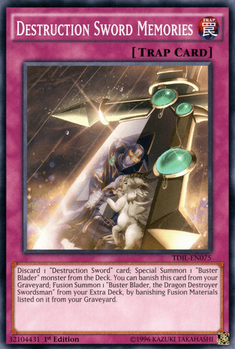 Destruction Sword Memories - TDIL-EN075 Common 1st Edition