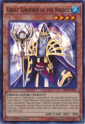 Great Sorcerer of the Nekroz - THSF-EN011 Super Rare 1st Edition