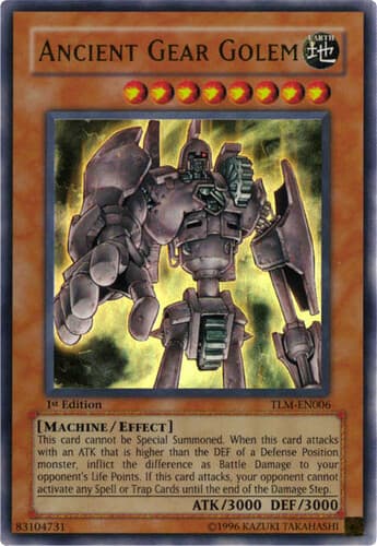 Ancient Gear Golem - TLM-EN006 Ultimate Rare 1st Edition