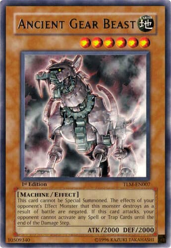 Ancient Gear Beast - TLM-EN007 Rare 1st Edition