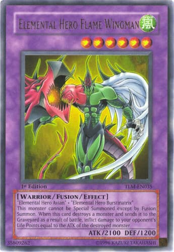 Elemental HERO Flame Wingman - TLM-EN035 Ultra Rare Unlimited