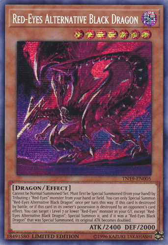 Red-Eyes Alternative Black Dragon - TN19-EN005 Prismatic Secret Rare Limited Edition