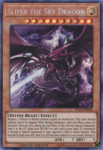 Slifer the Sky Dragon - TN19-EN008 Prismatic Secret Rare Limited Edition