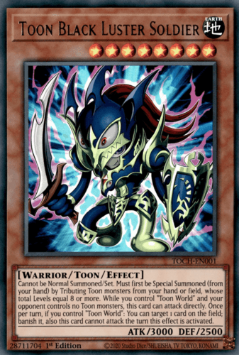 Toon Black Luster Soldier - TOCH-EN001 Collector's Rare Unlimited