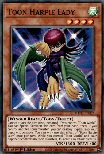 Toon Harpie Lady - TOCH-EN002 Collector's Rare Unlimited