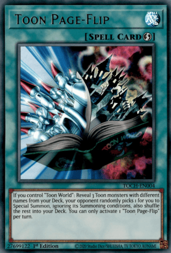 Toon Page-Flip - TOCH-EN004 Collector's Rare 1st Edition