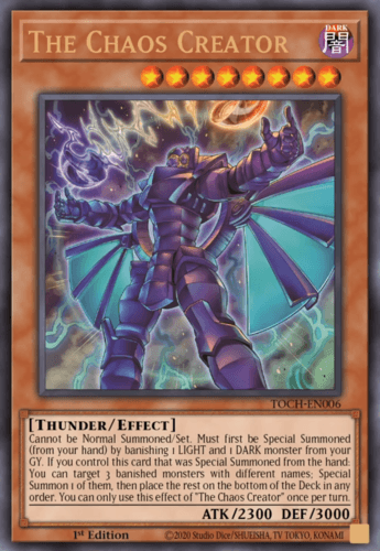 The Chaos Creator - TOCH-EN006 Collector's Rare 1st Edition